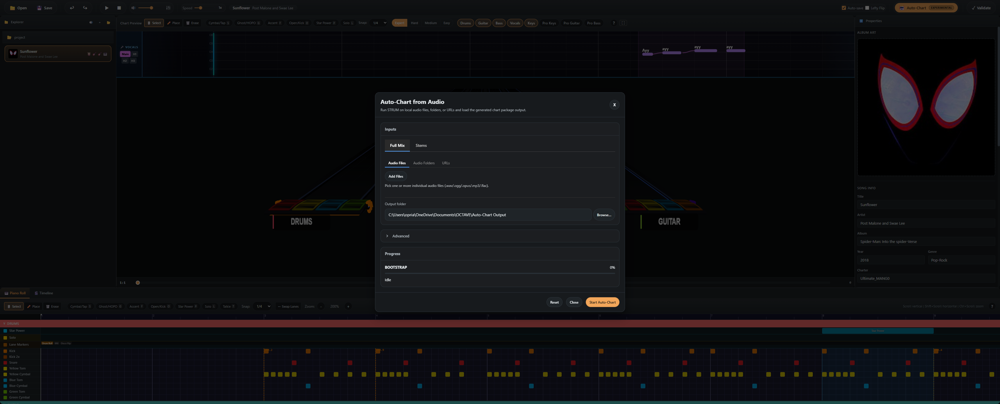 Auto-Chart modal